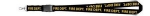 FIRE DEPT Lanyard Neck ID/Card Key Holder GOLD lettering on BLACK